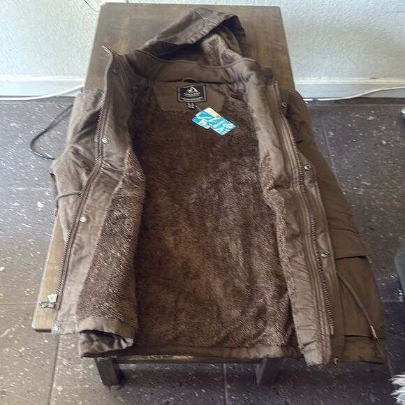 NWT Mens Winter Jacket Military Cargo Bomber Hooded Tactical Zip Sherpa - Picture 2 of 13